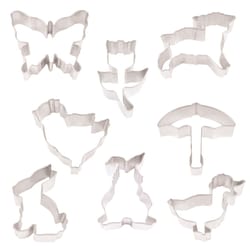 R&M International Corp Silver Steel Cookie Cutter Set