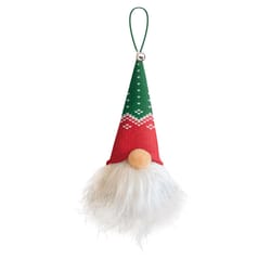 Christmas Gnome Multicolored Blank Ornament 5.5 in.