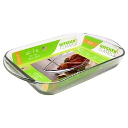 Kitchen Classics 11 in. W X 13 in. L Baking Dish Clear