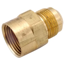 Anderson Metals 15/16 in. Flare in. X 1/2 in. D FIP Brass Coupling