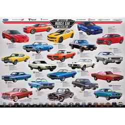 Eurographics American Muscle Car Evolution Jigsaw Puzzle Multicolored 1000 pc
