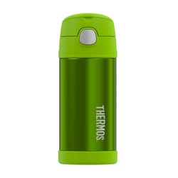 Thermos FUNtainer 12 oz Lime Green BPA Free Vacuum Insulated Thermos Bottle