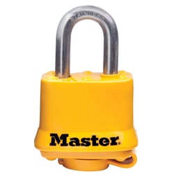 Master Lock 1.5 in. W Steel 4-Pin Tumbler Weather-Resistant Padlock