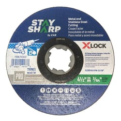 Stay Sharp 4-1/2 in. D X 7/8 in. X-Lock Quick Change Grinding Wheel