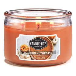 Candle-Lite Orange Pumpkin Nutmeg Pie Scent Candle 10 oz