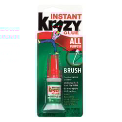 Krazy Glue Super Strength Cyanoacrylate White All Purpose Brush On 0.18 oz