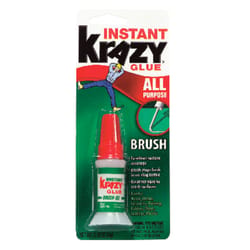 Krazy Glue Super Strength Cyanoacrylate White All Purpose Brush On 0.18 oz