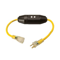 Yellow Jacket Outdoor 2 ft. L Yellow Extension Cord 12/3 SJTW