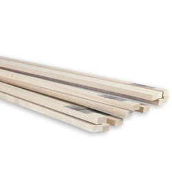 Midwest Products 1/4 in. X 1/2 in. W X 2 in. L Basswood Strip #2/BTR Premium Grade