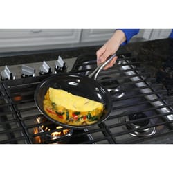Harvest Direct As Seen On TV Ceramic Over Steel Fry Pan 9.5 in. Black