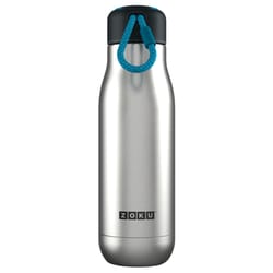 Zoku 18 oz Silver BPA Free Vacuum Insulated Bottle