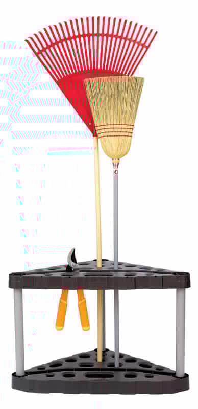 Rubbermaid 20 In H X 32 In W X 19 In D Black Rubber Corner Tool