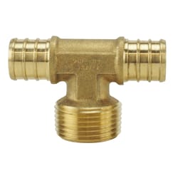 Apollo 3/4 in. PEX Barb in to X 3/4 in. D Barb Brass Tee