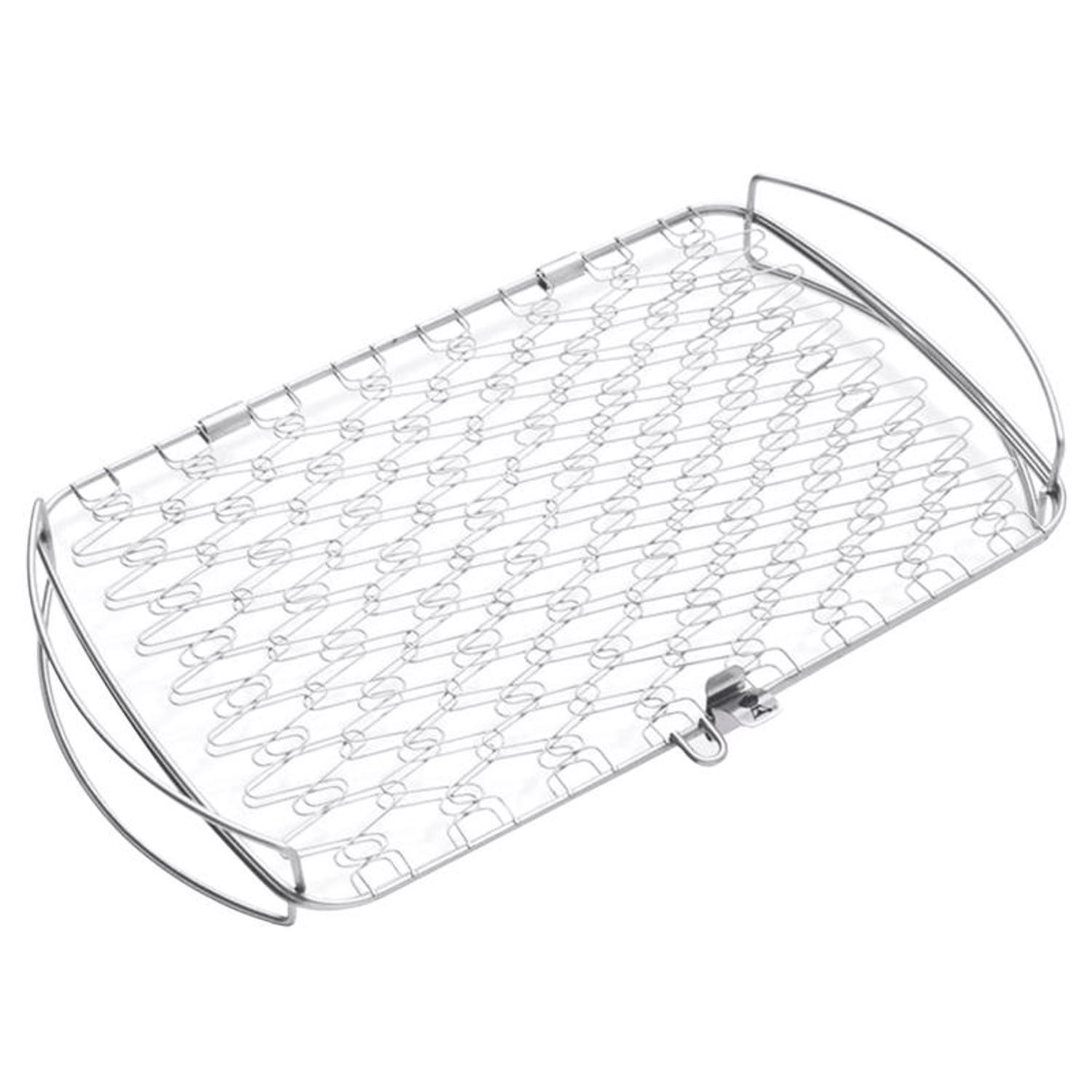 Weber Stainless Steel Grill Basket 18 in. L X 11 in. W 1 pk Uae Electronic uaeelectronic.com