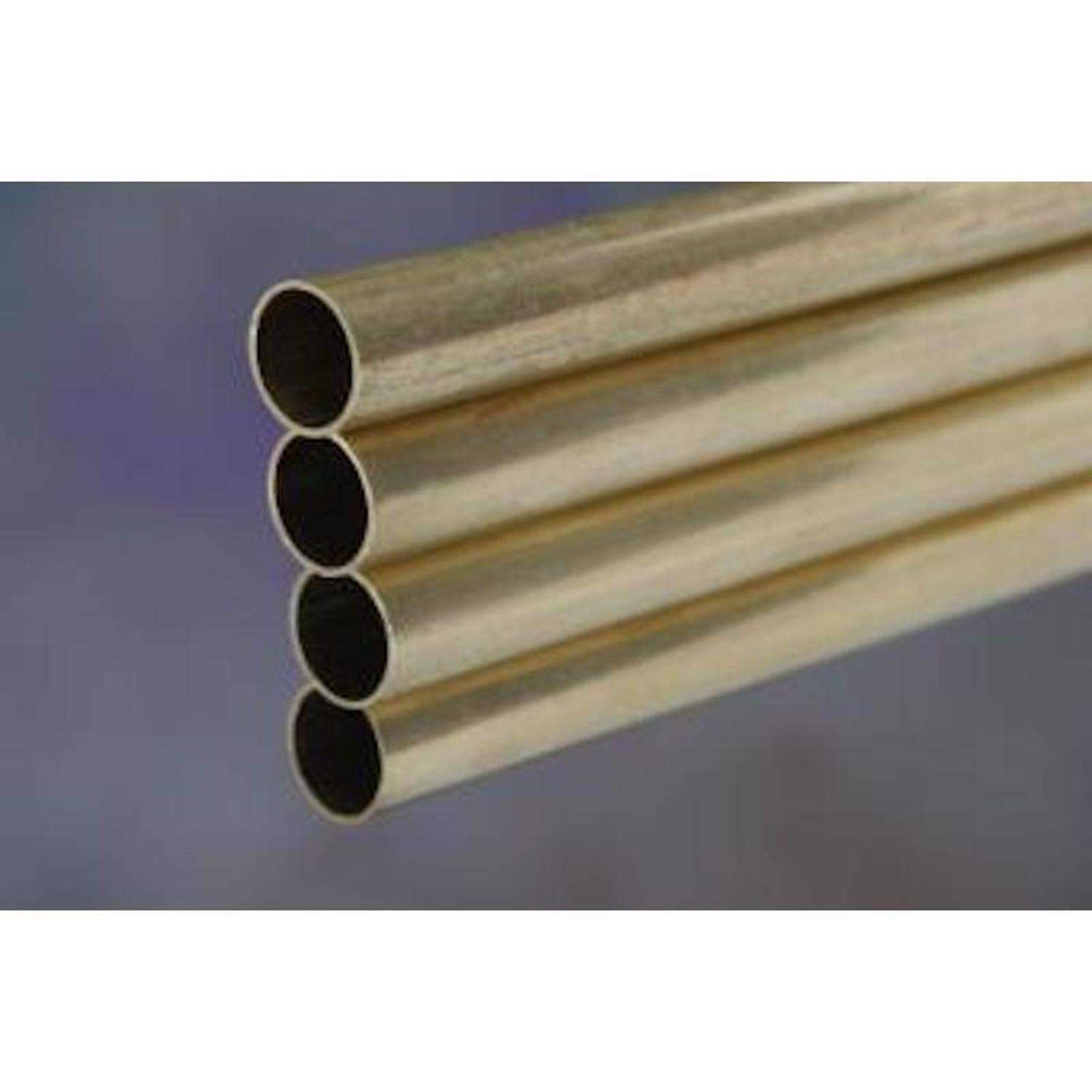 K&S 1/2 in. D X 12 in. L Round Brass Tube 1 pk