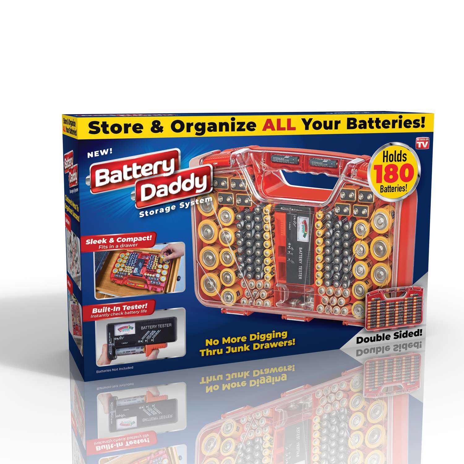 Battery Daddy As Seen on TV Battery Storage & Organization Plastic 1 pc