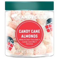 Candy Club Almonds Candy Cane 6 oz