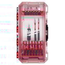Milwaukee Shockwave Assorted 1/4 in. hex Impact Driver Bit Set 18 pc