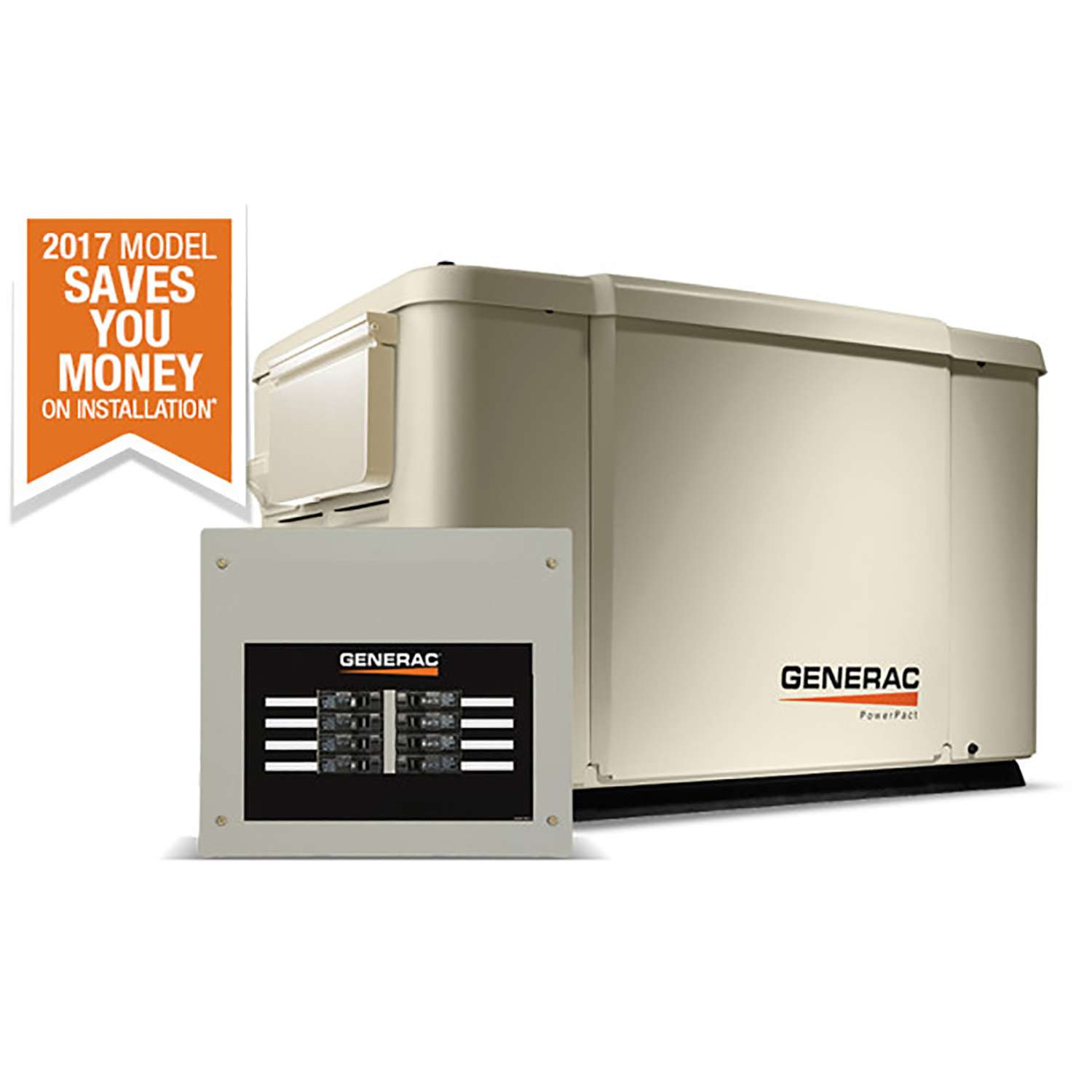 Generac PowerPact 6000 W 240 V Natural Gas or Propane Home Standby