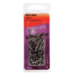 HILLMAN 17 Ga. X 7/8 in. L Bright Steel Wire Nails 1 pk 2 oz