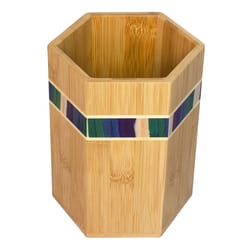 Totally Bamboo Baltique Multicolored Bamboo Utensil Holder