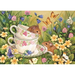 Cobble Hill Tiny Tea Time Jigsaw Puzzle Multicolored 35 pc