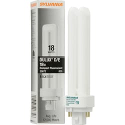 Sylvania Dulux D/E 18 W T4 1.38 in. D X 1.38 in. L CFL Bulb Natural White Tubular 3500 K 1 pk
