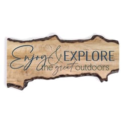 P Graham Dunn 12 in. H X 23.5 in. L Multicolored Wood Barky Sign