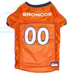 Pets First Orange Denver Broncos Dog Jersey Extra Large