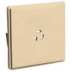 Builders Edge 7 in. H X 6.75 in. W X 1 in. L Prefinished Almond Vinyl Mounting Block