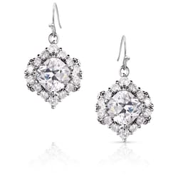 Montana Silversmiths Women's Refined Light CZ Clear Earrings
