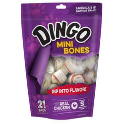 Dingo Small Adult Mini Bones Chicken 21 pk