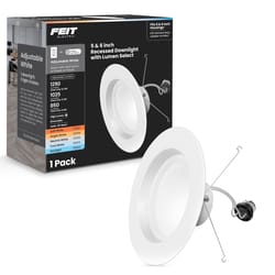 Feit Enhance White 7.5 in. W Aluminum LED Dimmable Recessed Downlight 14.3 W