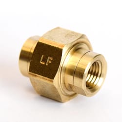 ATC 1/4 in. FPT 1/4 in. D FPT Yellow Brass Union