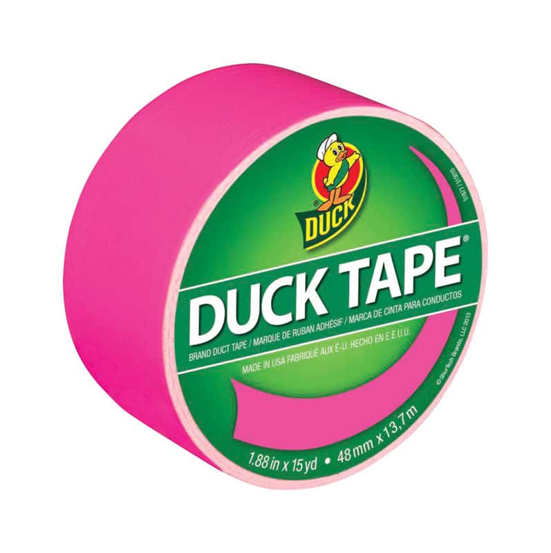 Duck 1.88 in. W X 15 yd L Neon Pink Solid Duct Tape Ace Hardware