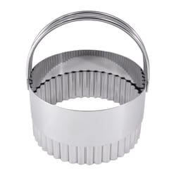 R&M International 3 in. Fluted Biscuit Cutter Silver 1 pc