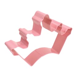 R&M International Corp Crown 3 in. W X 5 in. L Cookie Cutter Pink 1 pc