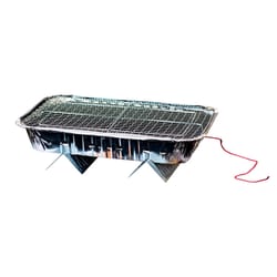 Pull Start Fire 13 in. Charcoal Disposable Grill Silver