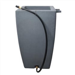 Algreen Madison Charcoal 49 gal Rain Barrel Polyethylene