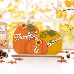 Glitzhome Thanksgiving Table Decor Wood 1 pc