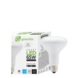 Greenlite BR30 E26 (Medium) Smart-Enabled LED Bulb Soft White 65 Watt Equivalence 1 pk