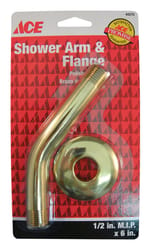 Ace Polished Brass 6 in. Shower Arm Flange