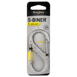 Nite Ize S-Biner SlideLock 1.8 in. D Stainless Steel Silver Carabiner Key Holder