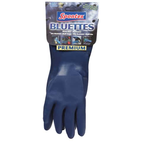 Spontex Bluettes Medium Neoprene Rubber Glove 18005, M - Foods Co.