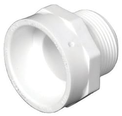 Charlotte Pipe Schedule 40 3 in. Hub X 3 in. D PVC Pipe Adapter