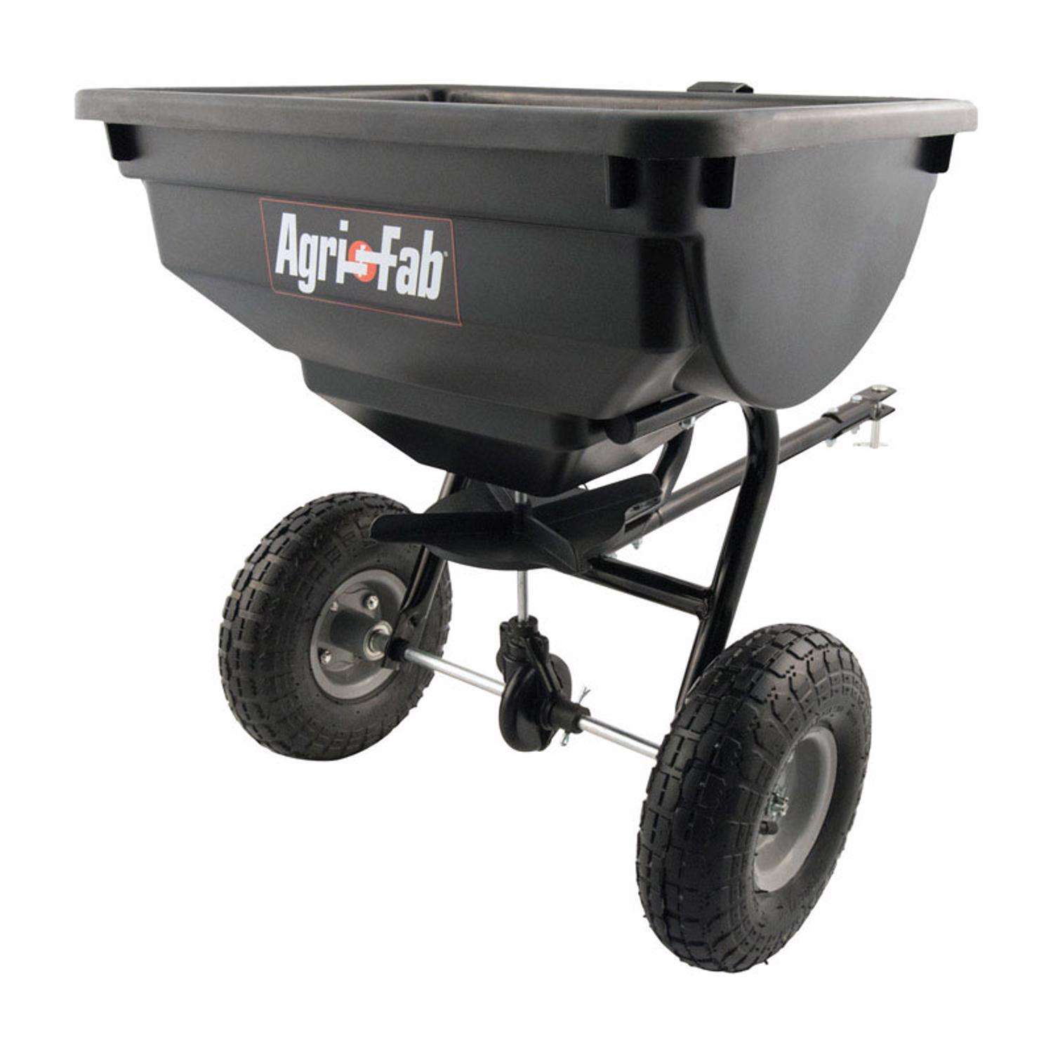 AgriFab 120 in. W Tow Behind Spreader For Fertilizer/Ice Melt/Seed 85 lb. cap. Ace Hardware