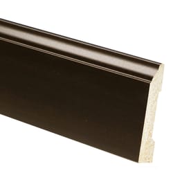 Inteplast Building Products 1/2 in. H X 3-7/16 in. W X 8 ft. L Prefinished Espresso Polystyrene Trim