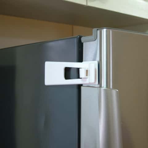 Safety Baby Locks Refrigerator Door Lock Plastic Security Blocker Padlock  Children's Safety Shifting Door Lock Tools