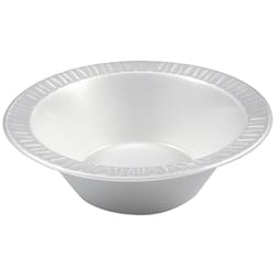 Dart 12 oz White Foam Laminated Bowl 125 pk