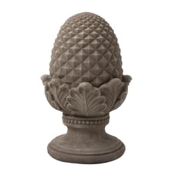 Glitzhome Resin Gray 16.5 in. Artichoke Garden Statue